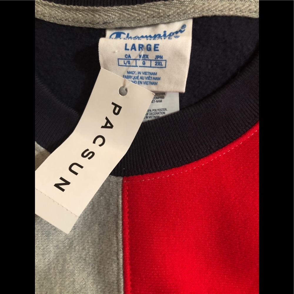 Champion colorblock Crewneck Sweatshirt-SOLD OUT - Picture 8 of 8